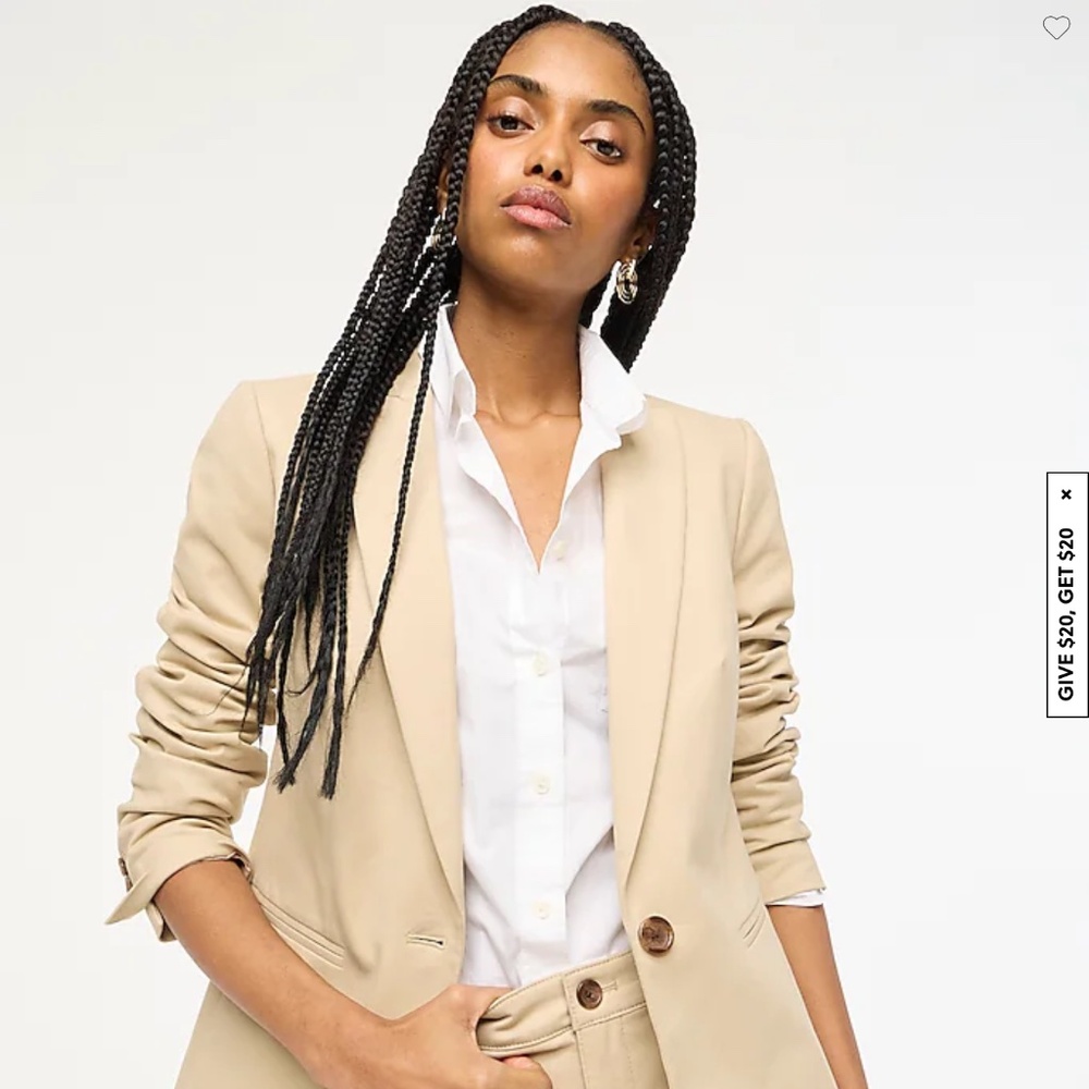 J. Crew Girlfriend Chino Blazer size 2